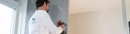 Thuisklussers kunnen aan de slag met het HABITO wandsysteem