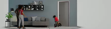 HABITO is extreem stootbestendig, dus maak je geen zorgen om je mooie wand!