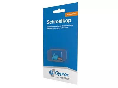 Gyproc Schroefkop voor het schroeven van gipsplaten op de juiste diepte