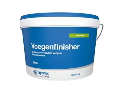 Gyproc voegenfinisher voor een supergladde wand of plafond