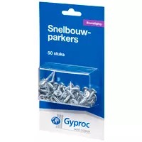 Gyproc snelbouwparkers voor het fixeren van metalen profielen