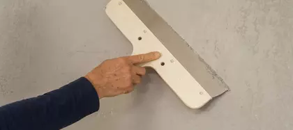 Wand gladmaken stap 3