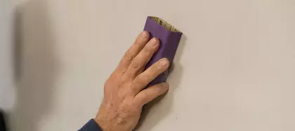 Wand gladmaken stap 4