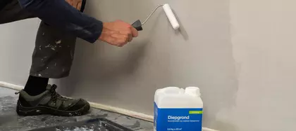Wand gladmaken stap 5