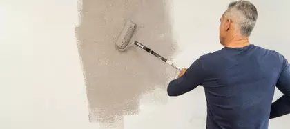 Wand gladmaken stap 2