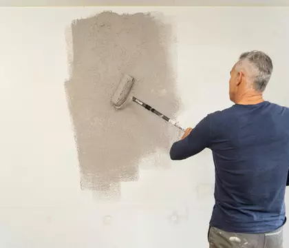 Wand gladmaken stap 2