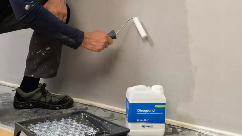 Wand gladmaken stap 5