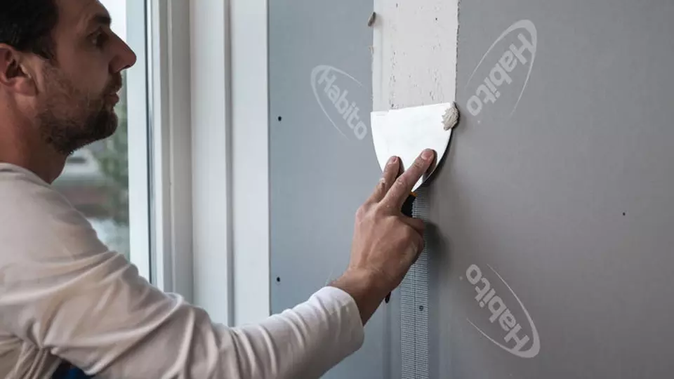 Afvoegen van gipsplaten
