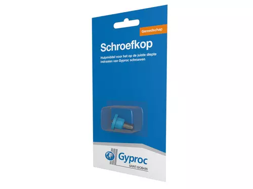 Gyproc Schroefkop voor het schroeven van gipsplaten op de juiste diepte